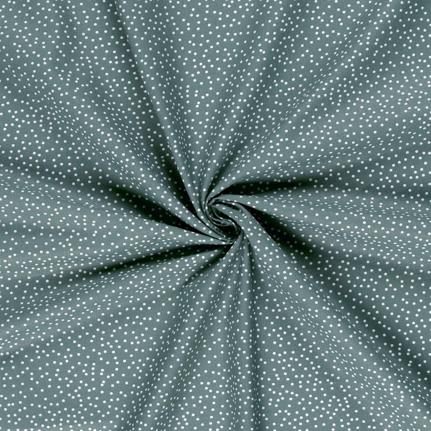 Poplin Bumbac Imprimat Buline Albastru Otel