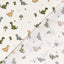 Poplin Bumbac Imprimat Dinozauri Off White