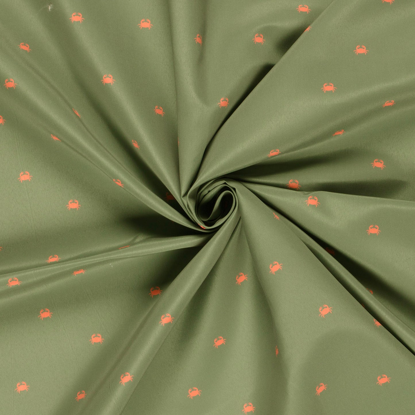 Tesatura Short De Baie Imprimeu Crabi Verde Oliv