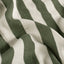 Muselina Bumbac Imprimeu Dungi Alb/Verde Khaki