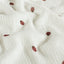 Muselina Bumbac Imprimeu Buburuze Off White