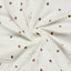 Muselina Bumbac Imprimeu Buburuze Off White