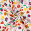 Muselina Bumbac Imprimeu Fructe/Flori Off White