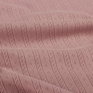 Cotton Jersey Pointelle Light Mauve