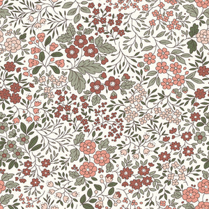 Jerse Bumbac Flori Off White