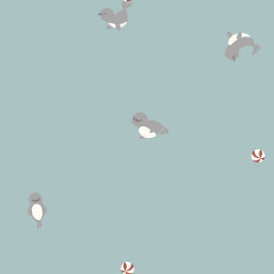 Jerse Bumbac Imprimat Animale Bleu