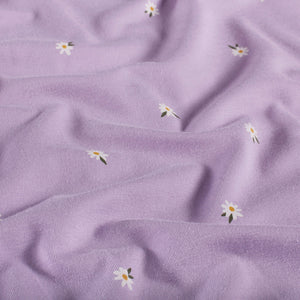 Jerse Bumbac Imprimat Flori Lila