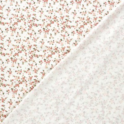 Jerse Bumbac Imprimat Flori Ivoire