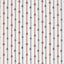 Poplin Bumbac Imprimat Dungi Flori Off White