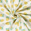 Poplin Bumbac Imprimat Cu Lamai Off White