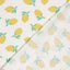 Poplin Bumbac Imprimat Cu Lamai Off White