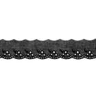Dantela Madeira Bumbac 42 mm - Negru