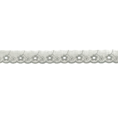 Dantela Madeira Bumbac 25 mm - Gri