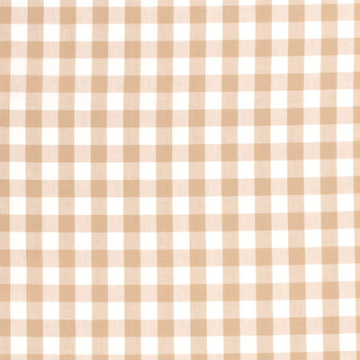 Poplin Bumbac Gingham Camel 10 mm