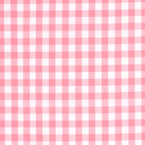 Poplin Bumbac Gingham Pink 10 mm