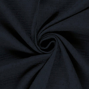 Muselina Dubla Dobby Dots Navy