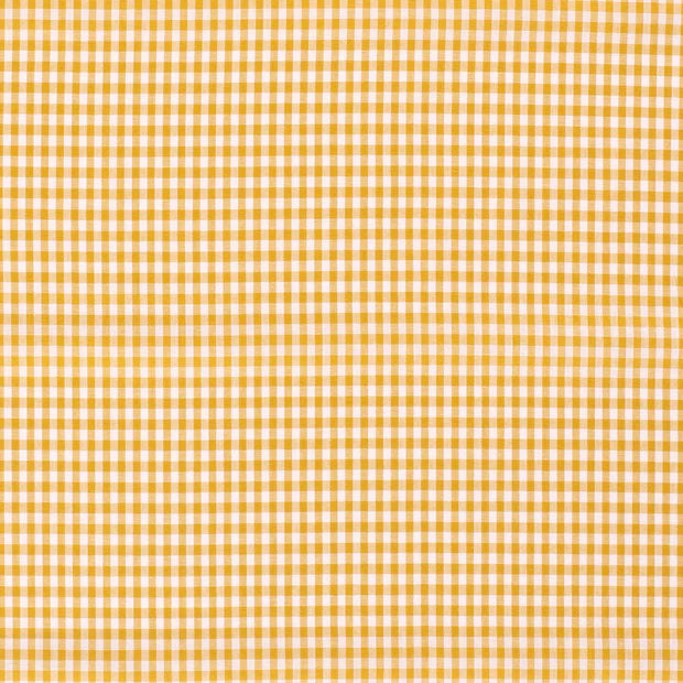 Poplin Bumbac Gingham Ochre 2.7 mm