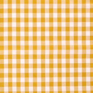 Poplin Bumbac Gingham Ochre 10 mm
