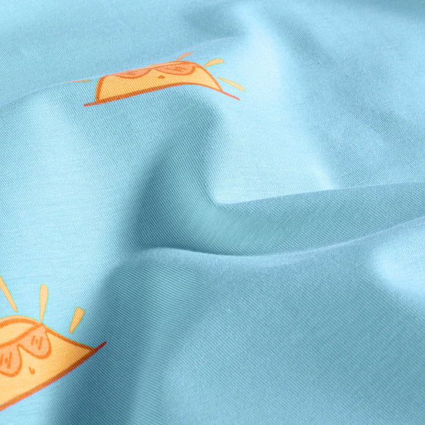 Jerse Bumbac Imprimat Suns Aqua