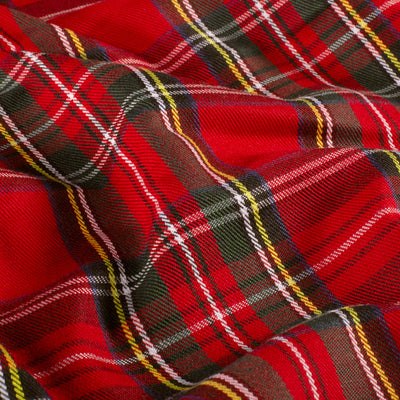 Stofa Garbadina Checks Red