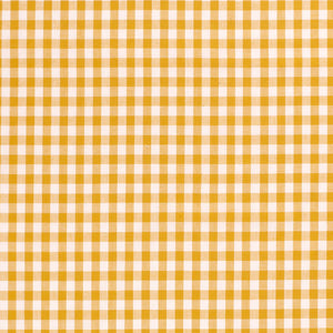 Poplin Bumbac Gingham Ochre 5 mm