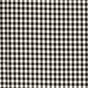Poplin Bumbac Gingham Black 5 mm