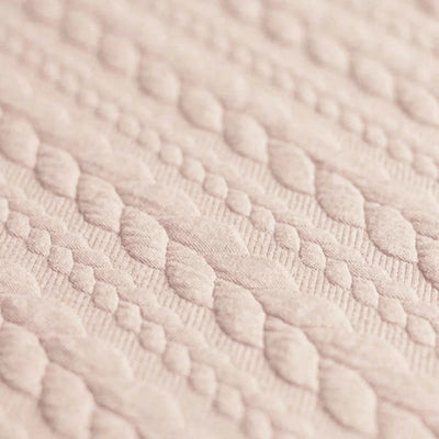 Jerse Cable Knit Jacquard Light Beige