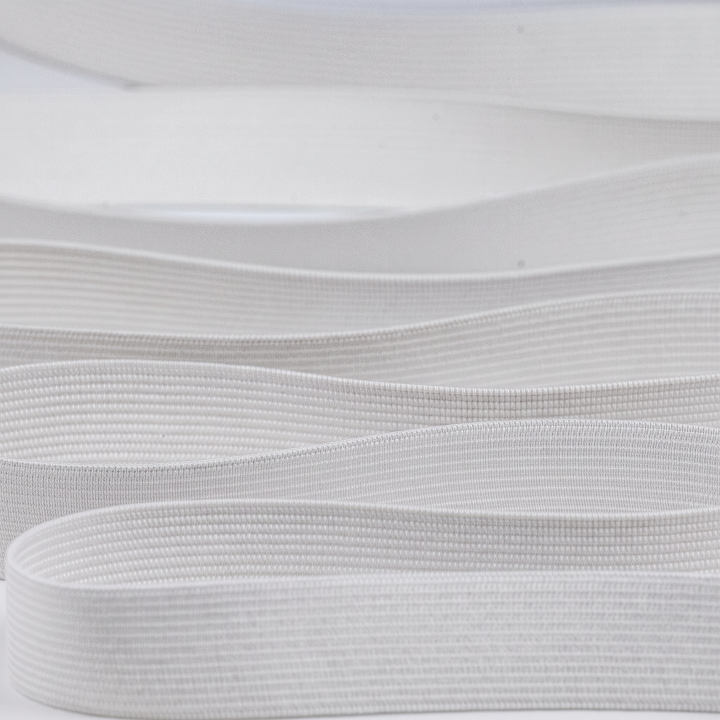 Elastic Plat 20 mm, Elasticitate Normala - Alb