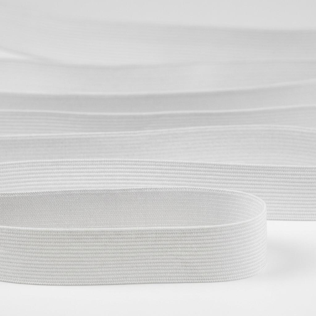 Elastic 25 mm, Elasticitate Normala - Alb