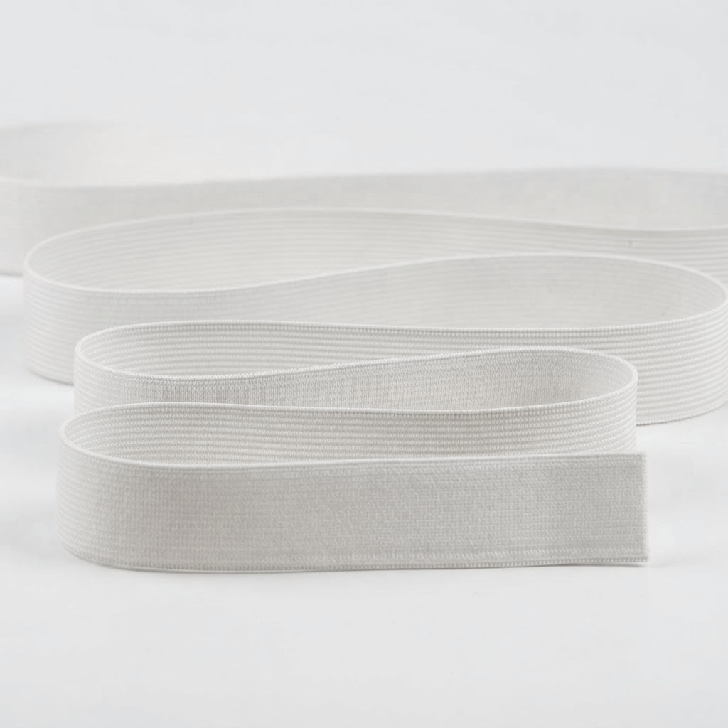 Elastic 25 mm, Elastic Mai Dur - Alb