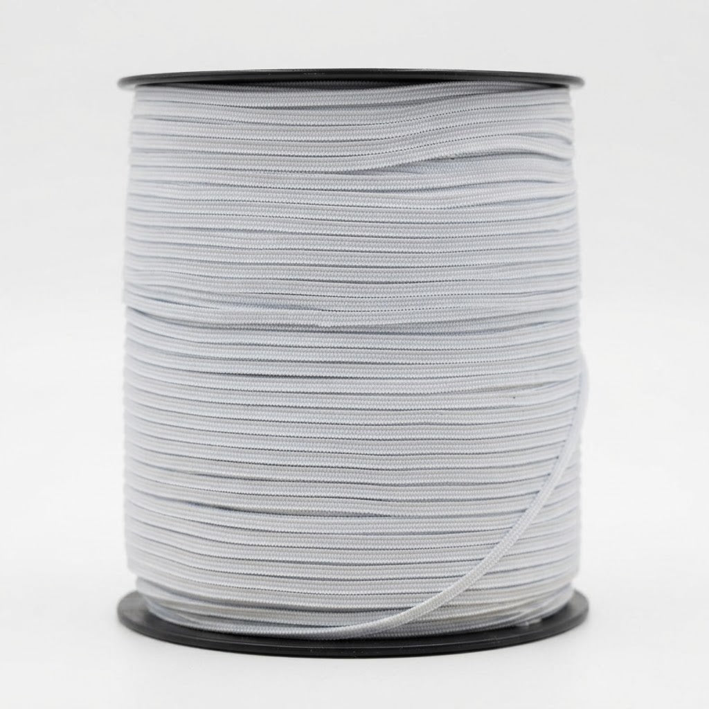 Elastic 4 mm Alb