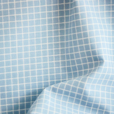 Bumbac Imprimat Jules Alb / Bleu
