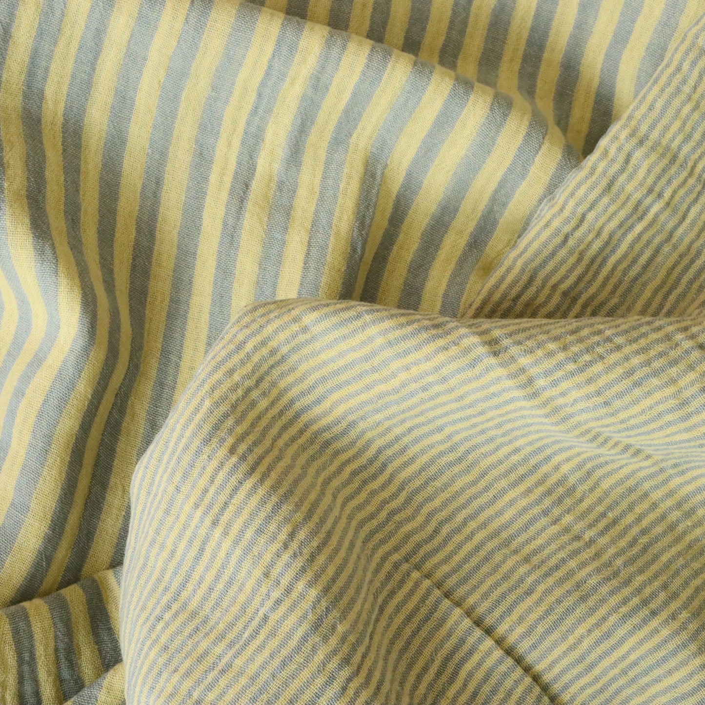 Muselina Yarn-Dyed Dungi Lemon / Baltic