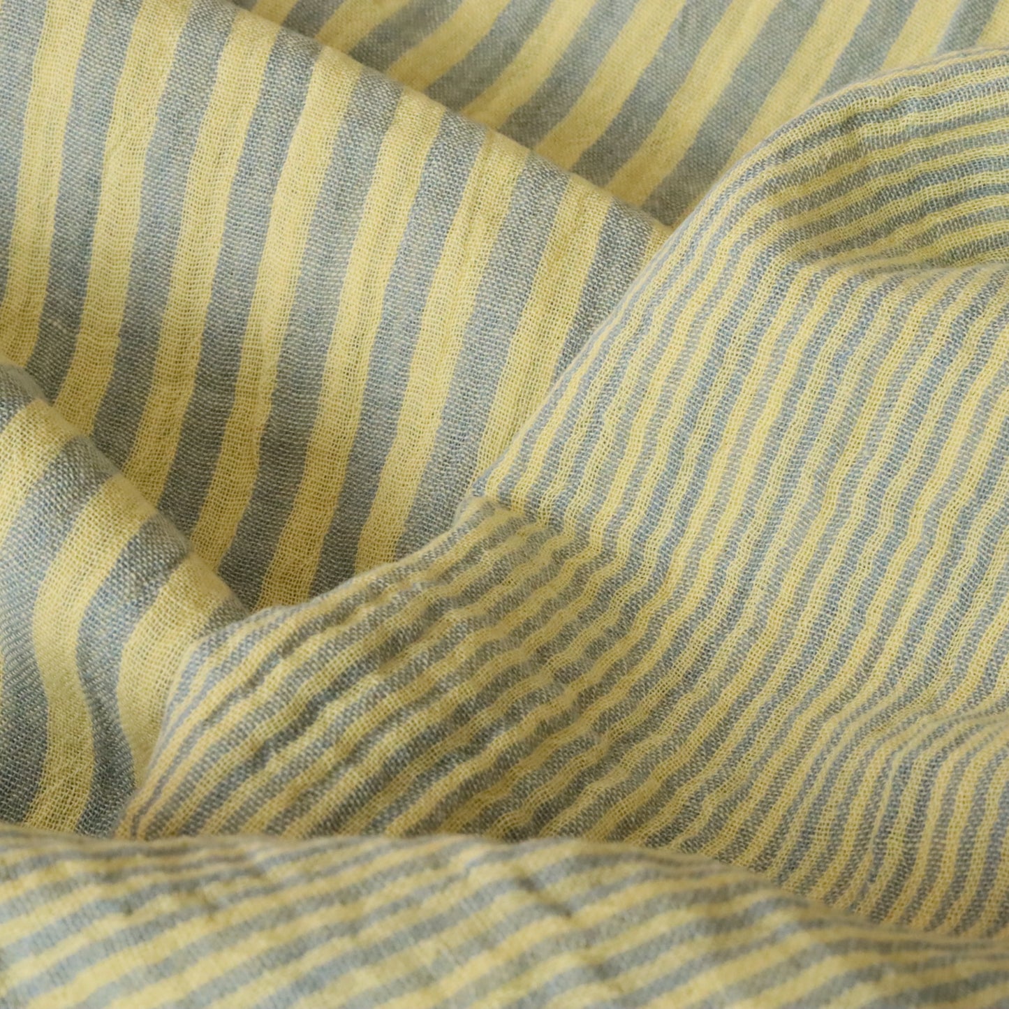 Muselina Yarn-Dyed Dungi Lemon / Baltic