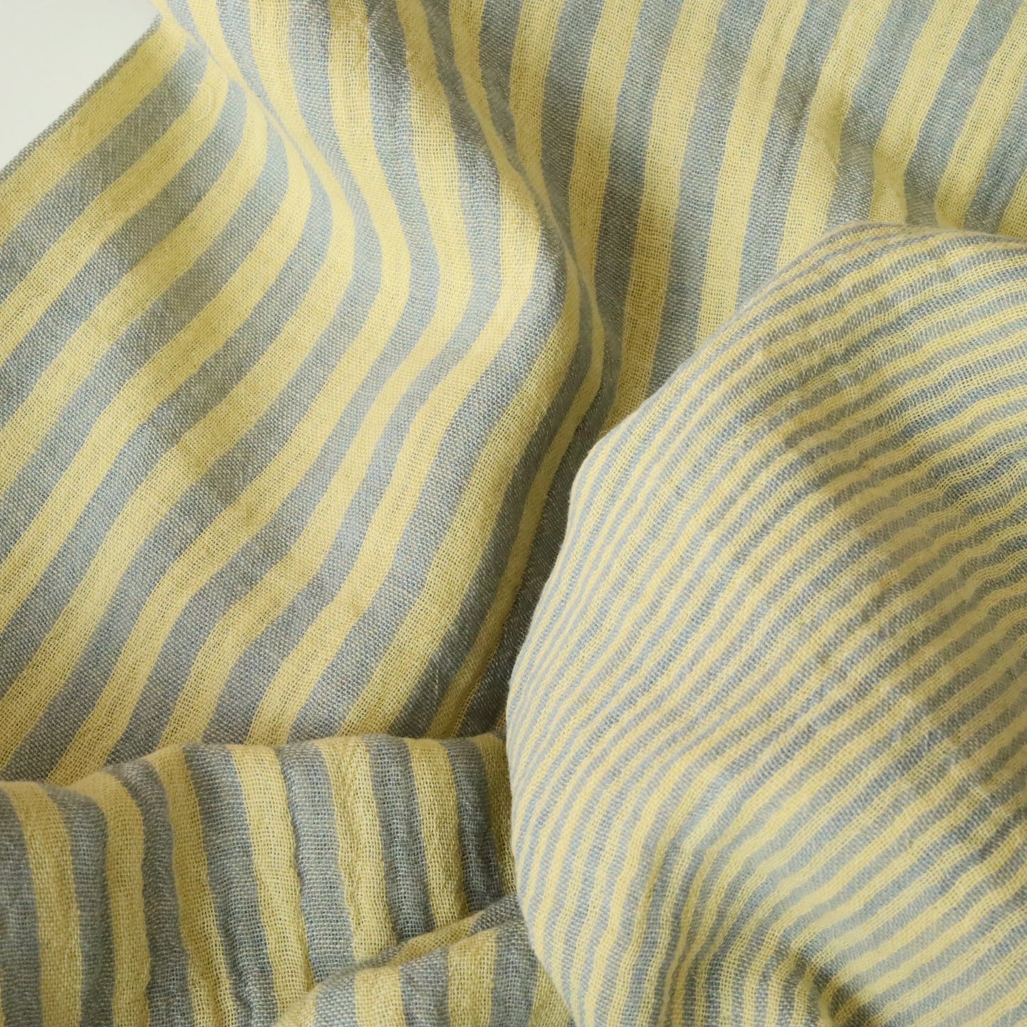 Muselina Yarn-Dyed Dungi Lemon / Baltic