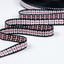 Banda Motive Traditionale 20 mm - Negru / Alb