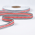 Banda Motive Traditionale 25 mm - Alb / Negru / Rosu