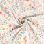 Muselina Dubla Imprimata Flowers Off White