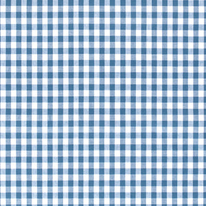 Poplin Bumbac Gingham Indigo 5 mm