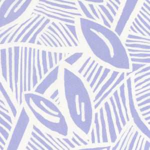 Bumbac Satinat Imprimat Leaves Lila