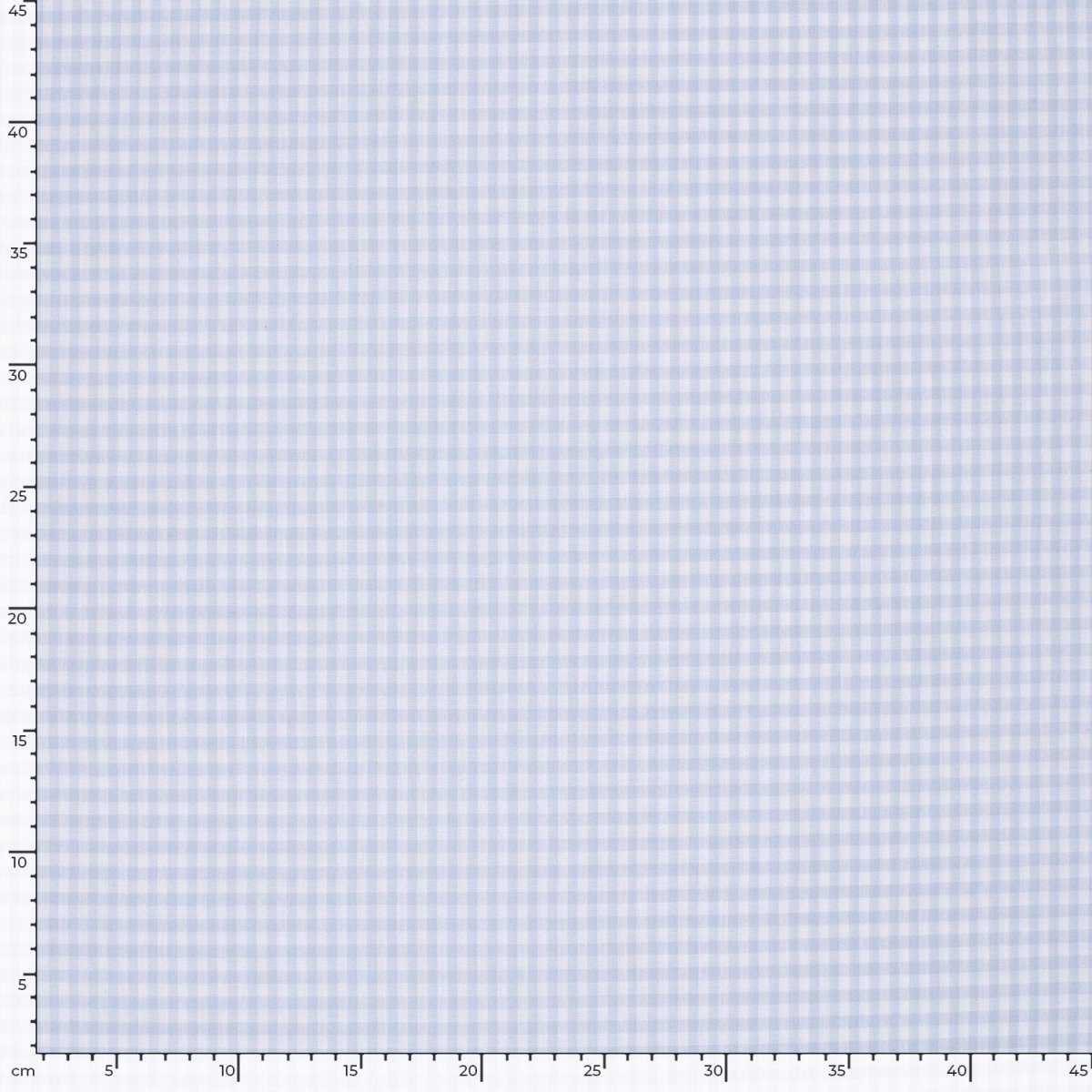 Bumbac Poplin Gingham Albastru Deschis 5 mm - Lametru.ro - Poplin Bumbac Gingham