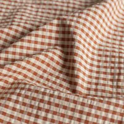 Bumbac Seersucker Eli Peach / Coniac - Lametru.ro - Bumbac Seersucker
