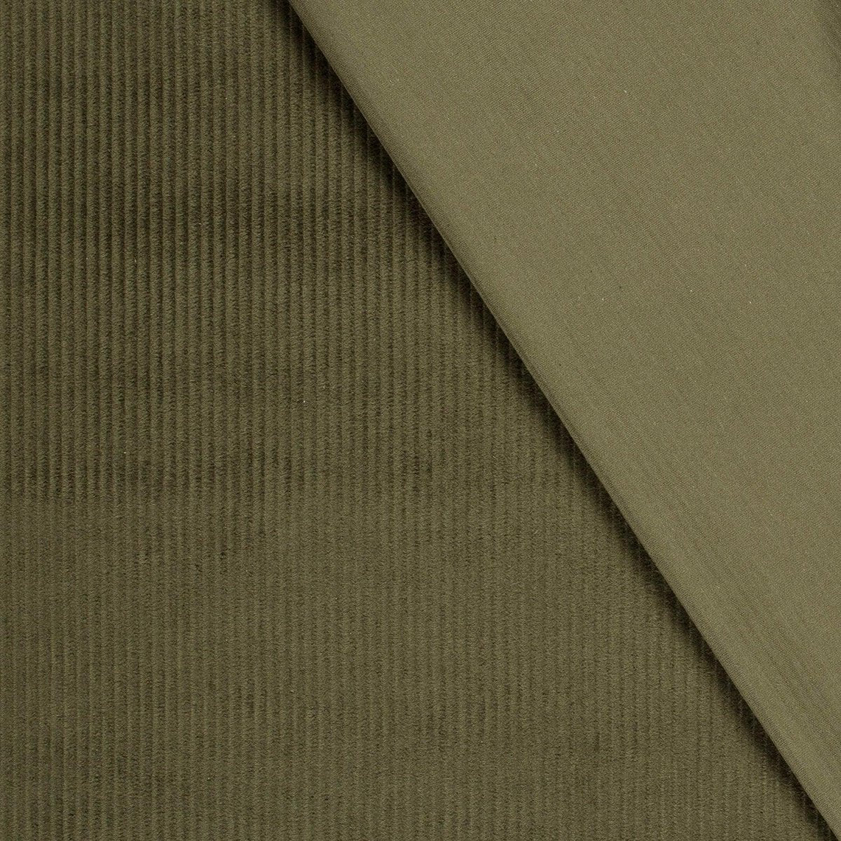 Cotton Corduroy 4.5w Khaki Green - Lametru.ro
