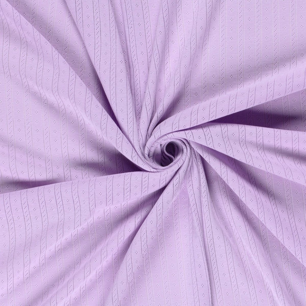 Cotton Jersey Pointelle Lila - Lametru.ro
