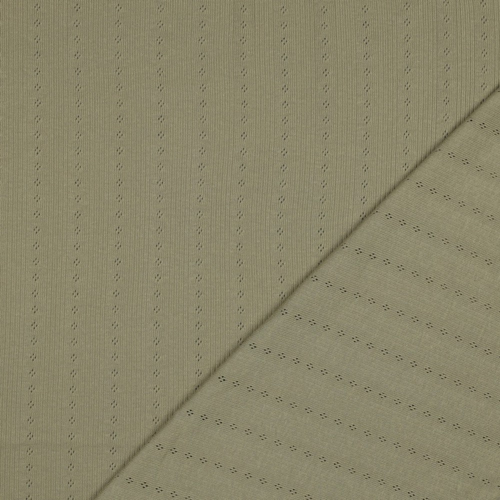 Cotton Jersey Pointelle Sage - Lametru.ro