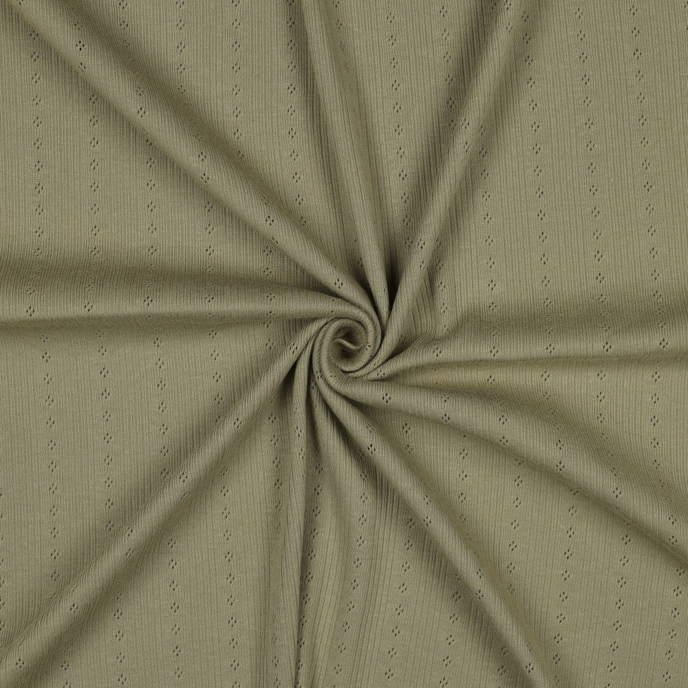 Cotton Jersey Pointelle Sage - Lametru.ro