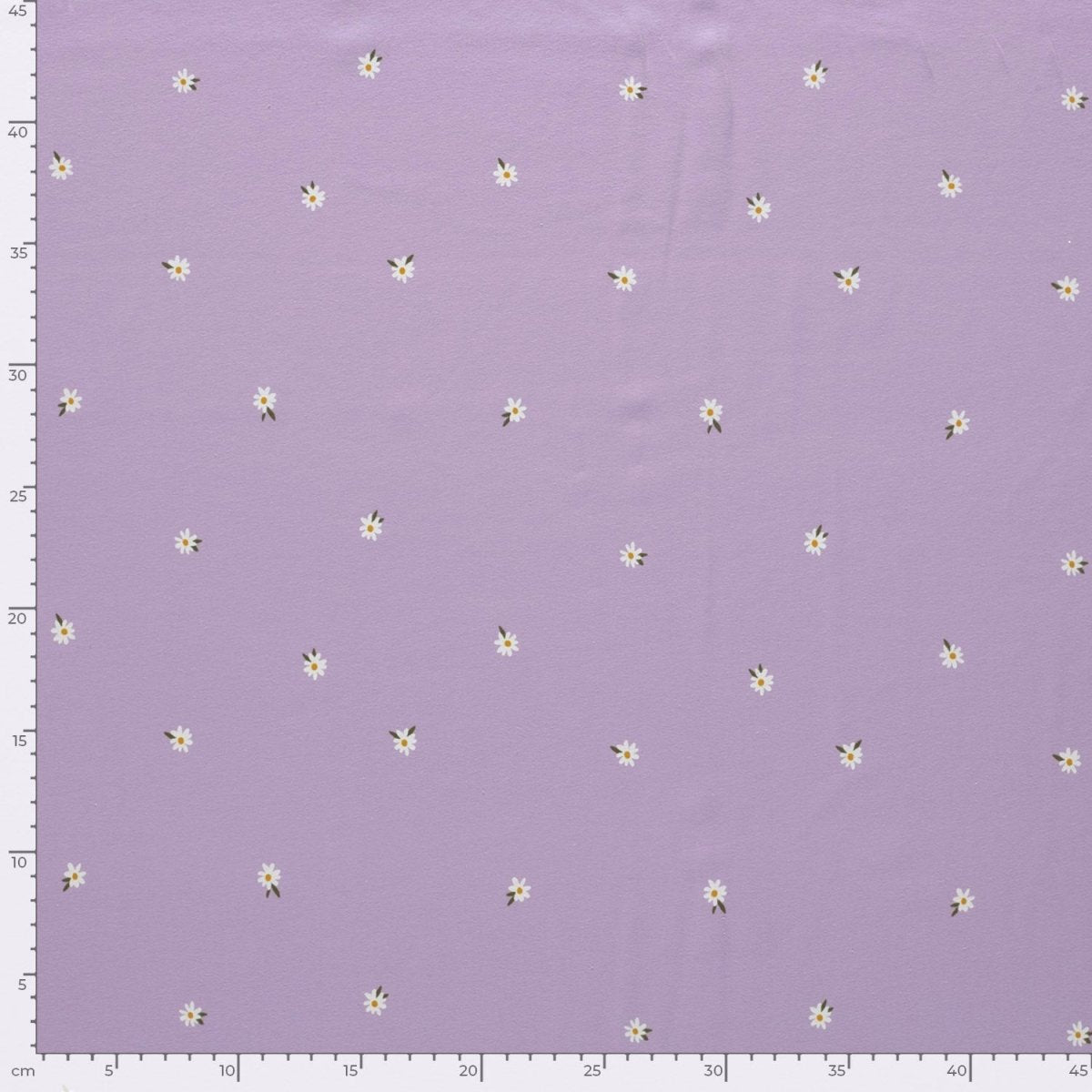 Cotton Jersey Printed Flowers Lila - Lametru.ro