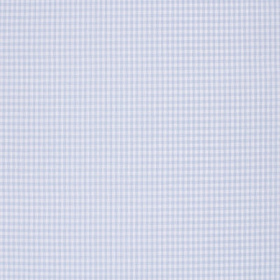 Cotton Poplin Gingham Baby Blue 5 mm - Lametru.ro