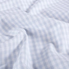 Bumbac Poplin Gingham Albastru Deschis 5 mm