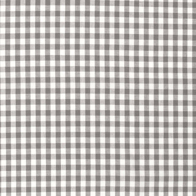 Cotton Poplin Gingham Dark Grey 10 mm - Lametru.ro
